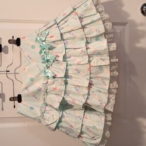 Angelic pretty Mint jewelry jelly mini skirt